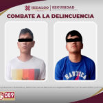 SSPH asegura a sujetos tras robo en céntrica joyería de Pachuca
