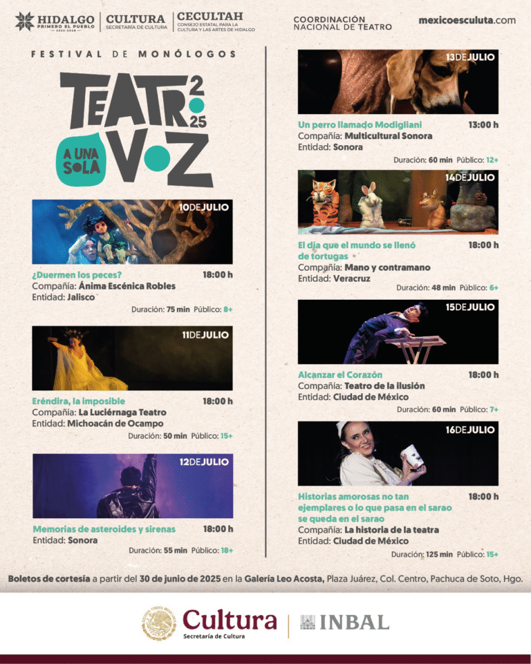 Por primera vez, Hidalgo será sede de Festival de Monólogos _Teatro a Una Sola Voz_