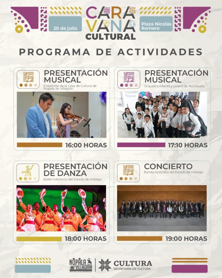 Caravana cultural llega a Nopala con música, danza y talento local (1)